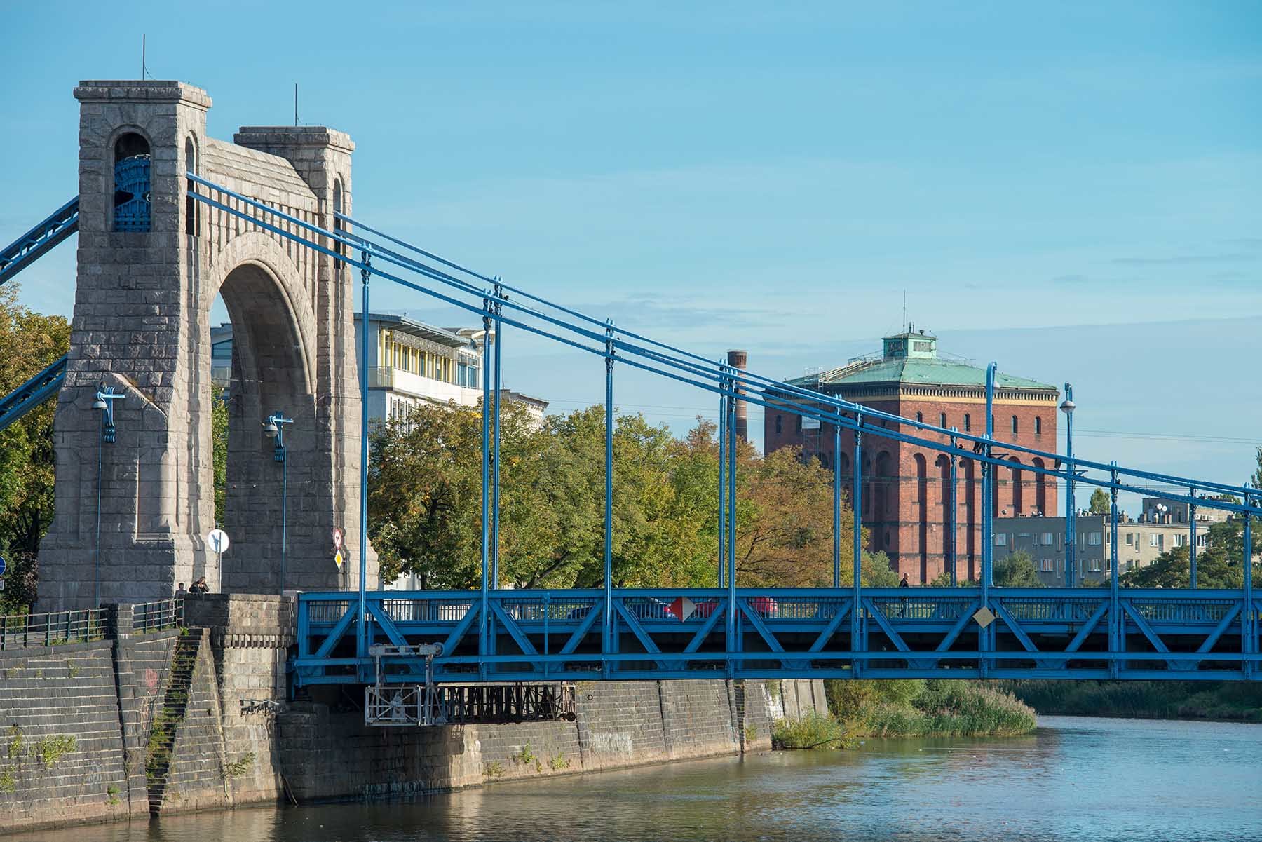 Most Grunwaldzki i wieża ciśnień we Wrocławiu