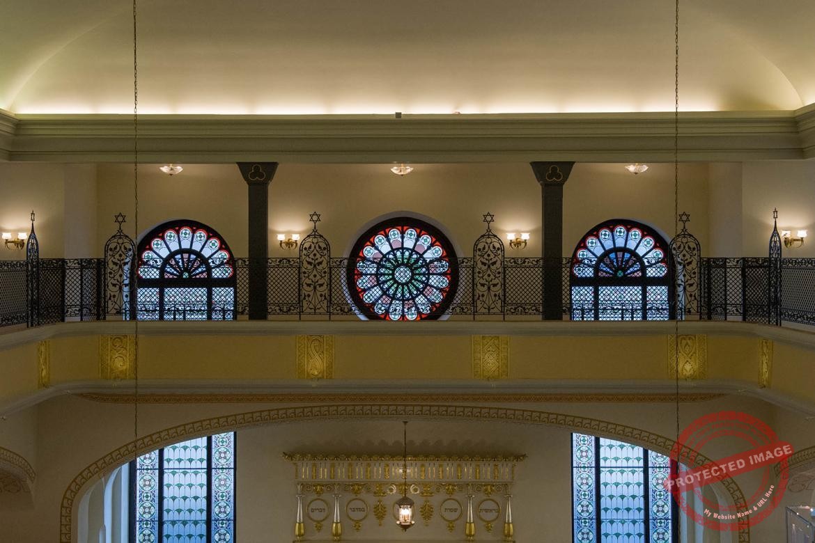 Wnętrze synagogi pod Białym Bocianem we Wrocławiu